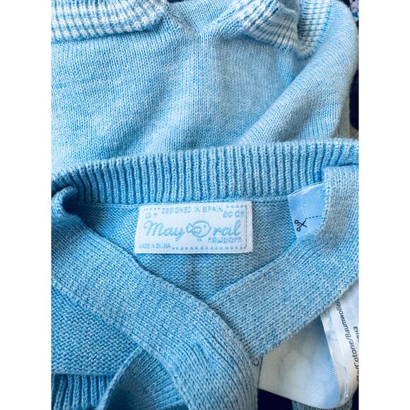 Infant Boys' Mayoral Cotton Knit Overall Romper, Size 12 mos., New - Picture 3 of 3